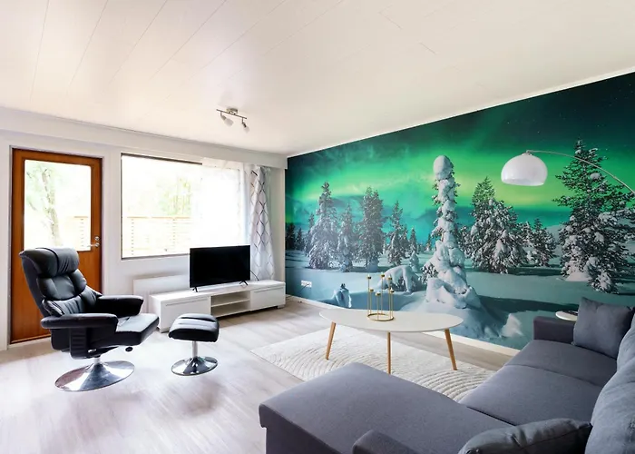 Aurora Night In 別荘 ロヴァニエミ